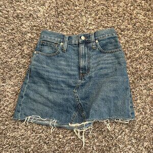 Madewell Rigid Denim A-Line Skirt | 23